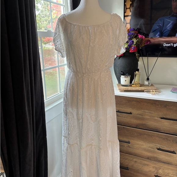 NEW! Express White Maxi Dress - Picture 3 of 7